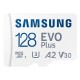 SAMSUNG Memóriakártya, EVO Plus microSDXC kártya ,128GB, UHS-1, U3, V30, A2, + SD Adapter, R160/W MB-MC128SA/EU SAMSUNG Memóriakártya, EVO Plus microSDXC kártya ,128GB, UHS-1, U3, V30, A2, + SD Adapter, R160/W MB-MC128SA/EU