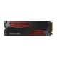 4TB Samsung 990 Pro M.2 NVMe SSD meghajtó hűtőbordával (MZ-V9P4T0CW)