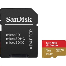 Sandisk 1TB microSDXC Class 10 U3 V30 A2 Extreme + adapterrel 00121590 Sandisk 1TB microSDXC Class 10 U3 V30 A2 Extreme + adapterrel 00121590