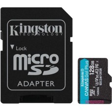Kingston 128GB microSDXC Canvas Go Plus Gen4 Class 10 UHS-I U3 + adaper SDCG4/128GB