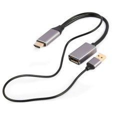 Gembird A-HDMIM-DPF-02 Active 4K HDMI male to DisplayPort female adapter Black A-HDMIM-DPF-02