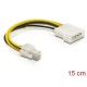 DeLock Cable P4 male > Molex 4pin male 82391 DeLock Cable P4 male > Molex 4pin male 82391