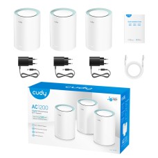 Cudy M1300 AC1200 Dual Band Whole Home Wi-Fi Mesh System (3-Pack) 00216285 Cudy M1300 AC1200 Dual Band Whole Home Wi-Fi Mesh System (3-Pack) 00216285