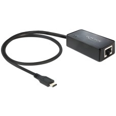 DeLock Adapter SuperSpeed USB (USB 3.1, Gen 1) with USB Type-C male > Gigabit LAN 10/100/1000 Mb/s 62642
