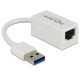 DeLock SuperSpeed USB3.2 Type-A male > Gigabit LAN 10/100/1000 Mbps compact Adapter White 65905 DeLock SuperSpeed USB3.2 Type-A male > Gigabit LAN 10/100/1000 Mbps compact Adapter White 65905