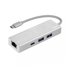 Hama USB 3.2 GEN1 TYPE-C HUB (2 USB, 1 USB TYPE-C) +LAN 00200108 Hama USB 3.2 GEN1 TYPE-C HUB (2 USB, 1 USB TYPE-C) +LAN 00200108