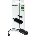 Inter-Tech Argus IT-811 USB-C Gigabit Ethernet Adapter Black 88885438 Inter-Tech Argus IT-811 USB-C Gigabit Ethernet Adapter Black 88885438