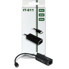 Inter-Tech Argus IT-811 USB-C Gigabit Ethernet Adapter Black 88885438 Inter-Tech Argus IT-811 USB-C Gigabit Ethernet Adapter Black 88885438