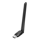 Vention KDTB0 AC650 USB Wi-Fi Dual Band Network Adapter With High Gain Antenna Black KDTB0