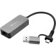 Sandberg USB-C/A 2.5 GbE RJ45 Adapter 136-68 Sandberg USB-C/A 2.5 GbE RJ45 Adapter 136-68