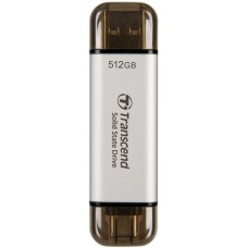 Transcend 512GB USB3.0/USB Type-C ESD310C Silver TS512GESD310S Transcend 512GB USB3.0/USB Type-C ESD310C Silver TS512GESD310S