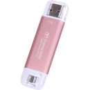 Transcend 1TB USB3.0/USB Type-C ESD310C Pink TS1TESD310P Transcend 1TB USB3.0/USB Type-C ESD310C Pink TS1TESD310P