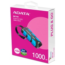 A-Data 1TB USB3.2 Type-C SC740 Black/Blue SC740-1000G-CBU A-Data 1TB USB3.2 Type-C SC740 Black/Blue SC740-1000G-CBU