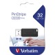 Verbatim 32GB PinStripe USB2.0 Black 49064