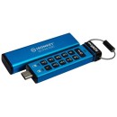 Kingston 32GB IronKey Keypad 200C USB3.2 Blue IKKP200C/32GB Kingston 32GB IronKey Keypad 200C USB3.2 Blue IKKP200C/32GB