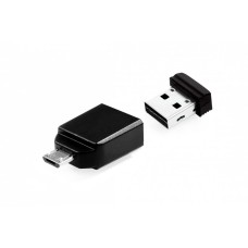 Verbatim 32GB NANO USB Drive with Micro USB (OTG) Adapter Black 49822 Verbatim 32GB NANO USB Drive with Micro USB (OTG) Adapter Black 49822