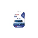 Verbatim 128GB V3 Max USB Drive USB3.0 Blue 49808 Verbatim 128GB V3 Max USB Drive USB3.0 Blue 49808
