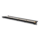 Digitus 24-port Patch Panel 0,5U Black DN-91624U-SL-SH Digitus 24-port Patch Panel 0,5U Black DN-91624U-SL-SH