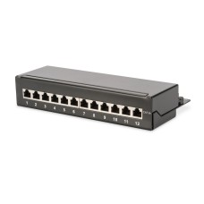 Digitus 12-port Patch Panel 1U Black DN-91612SD-EA Digitus 12-port Patch Panel 1U Black DN-91612SD-EA