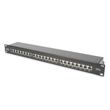 Digitus 24-port Patch Panel 1U Black DN-91624S-EA-B Digitus 24-port Patch Panel 1U Black DN-91624S-EA-B