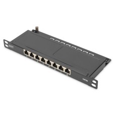 Digitus 8-port Patch Panel 0,5U Black DN-91608S-SL-EA