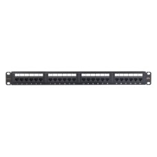NIKOMAX 24-port Patch Panel 1U Black NMC-RP24UE2-ES-1U-BK NIKOMAX 24-port Patch Panel 1U Black NMC-RP24UE2-ES-1U-BK