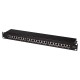Logilink Cat.6A Patch Panel 24 ports shielded 19 inch rack mount Black NP0061 Logilink Cat.6A Patch Panel 24 ports shielded 19 inch rack mount Black NP0061