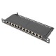 Digitus 12-port Patch Panel 2U Black DN-91612S-SL-EA Digitus 12-port Patch Panel 2U Black DN-91612S-SL-EA