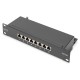Digitus 8-Port Patch Panel 1U Black DN-91608S-EA Digitus 8-Port Patch Panel 1U Black DN-91608S-EA