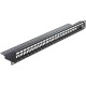 DeLock 19″ Keystone Patch Panel 24 Port Black 43277 DeLock 19″ Keystone Patch Panel 24 Port Black 43277