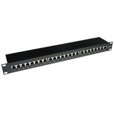 ACT 24-port Patch Panel 1U Black PP1002 ACT 24-port Patch Panel 1U Black PP1002