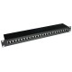 ACT 24-port Patch Panel 1U Black PP1002 ACT 24-port Patch Panel 1U Black PP1002