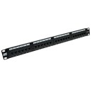 ACT 24-port Patch Panel 1U Black PP1010 ACT 24-port Patch Panel 1U Black PP1010