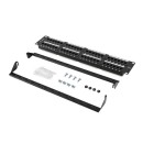Lanberg 48-port Patch Panel 2U Black PPU6-2048-B Lanberg 48-port Patch Panel 2U Black PPU6-2048-B
