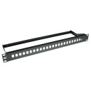 ACT 24-port Patch Panel 1U Black FA2047