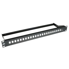 ACT 24-port Patch Panel 1U Black FA2047 ACT 24-port Patch Panel 1U Black FA2047
