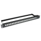 ACT 24-port Patch Panel 1U Black FA2047 ACT 24-port Patch Panel 1U Black FA2047