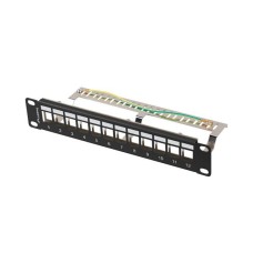 Lanberg 12-port Patch Panel 1U Black PPKS-9212-B Lanberg 12-port Patch Panel 1U Black PPKS-9212-B