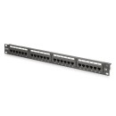 Digitus 24-port Patch Panel 1U Black DN-91624U-CR Digitus 24-port Patch Panel 1U Black DN-91624U-CR