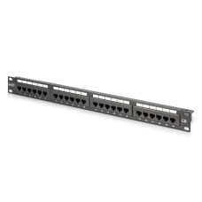 Digitus 24-port Patch Panel 1U Black DN-91624U-CR Digitus 24-port Patch Panel 1U Black DN-91624U-CR