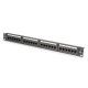 Digitus 24-port Patch Panel 1U Black DN-91624U-CR Digitus 24-port Patch Panel 1U Black DN-91624U-CR