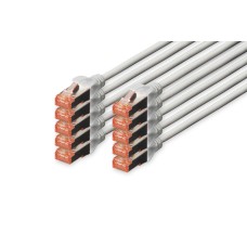 Digitus CAT6 S-FTP Patch Cable 3m Grey DK-1644-030-10 Digitus CAT6 S-FTP Patch Cable 3m Grey DK-1644-030-10