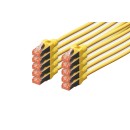 Digitus CAT6 S-FTP Patch Cable 3m Yellow (10db) DK-1644-030-Y-10 Digitus CAT6 S-FTP Patch Cable 3m Yellow (10db) DK-1644-030-Y-10