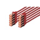 Digitus CAT6 S-FTP Patch Cable 5m Red (10db) DK-1644-050-R-10 Digitus CAT6 S-FTP Patch Cable 5m Red (10db) DK-1644-050-R-10