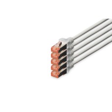 Digitus CAT6 S-FTP Patch Cable 10m Grey (5db) DK-1644-100-5 Digitus CAT6 S-FTP Patch Cable 10m Grey (5db) DK-1644-100-5