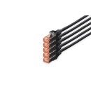 Digitus CAT6 S-FTP Patch Cable 10m Black (5db) DK-1644-100-BL-5 Digitus CAT6 S-FTP Patch Cable 10m Black (5db) DK-1644-100-BL-5