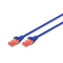 Digitus CAT6 U-UTP Patch Cable 5m Blue DK-1617-050/B Digitus CAT6 U-UTP Patch Cable 5m Blue DK-1617-050/B
