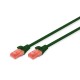 Digitus CAT6 U-UTP Patch Cable 5m Green DK-1617-050/G Digitus CAT6 U-UTP Patch Cable 5m Green DK-1617-050/G