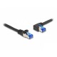 DeLock CAT6A S-FTP Patch Cable 0,5m Black 80217 DeLock CAT6A S-FTP Patch Cable 0,5m Black 80217