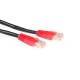 ACT CAT5e U-UTP Patch Cable 1m Black/Red IB6101 ACT CAT5e U-UTP Patch Cable 1m Black/Red IB6101